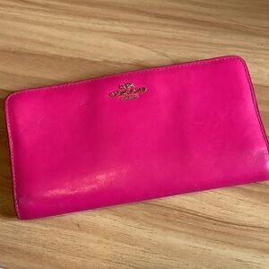 Coach Leather Snap Long Wallet Preloved